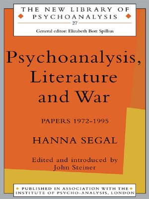cover image of Psychoanalysis, Literature and War